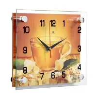 Часы настенные: Кухня, &laquo;Чай&raquo;, бесшумные, 20&times;26 см