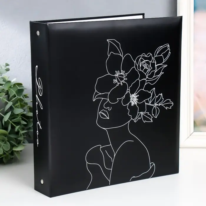 Фотоальбом 50 Фотоальбом 50 "магнитных"листов "style" 23X28см, пер-т 3-кольца