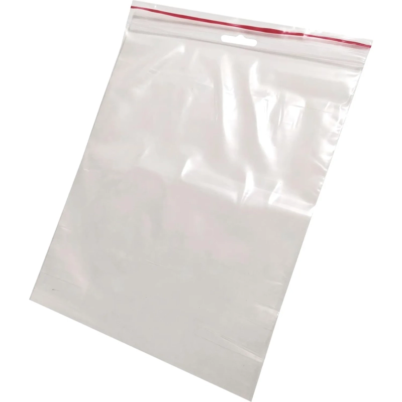 Пакет с замком (Zip Lock) с европодвесом 20 х 25 см, 60 мкм, 100 шт/уп