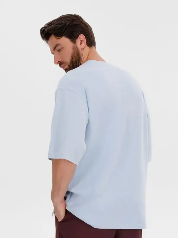 Джемпер с коротким рукавом Siluetti Volumica, светло-голубой, размер XS/S Джемпер с коротким рукавом Siluetti Volumica, светло-голубой, размер XS/S