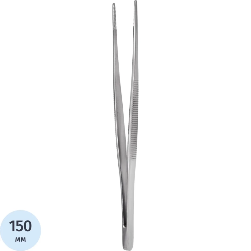 Пинцет анатомический, 150х2,5 мм