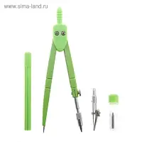 Готовальня Calligrata, 4 предмета (циркуль 120 мм, грифель, удлинитель, рейсфедер), в пластиковом пенале