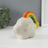 Копилка для денег &laquo;Облачко-шарик с радугой&raquo;, керамика, 7.5&times;18&times;13.2 см