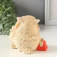 Фигурка гипс &laquo;Сова детский врач&raquo;, 8&times;9&times;7 см, слоновая кость