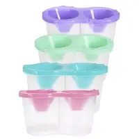 Стакан - непроливайка для рисования двойной Calligrata &laquo;Прованс&raquo;, 150 мл &times;2, пастельный МИКС