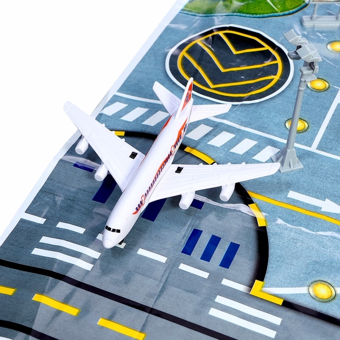 Парковка детская «Аэропорт», подвижные элементы, с аксессуарами Парковка детская «Аэропорт», подвижные элементы, с аксессуарами