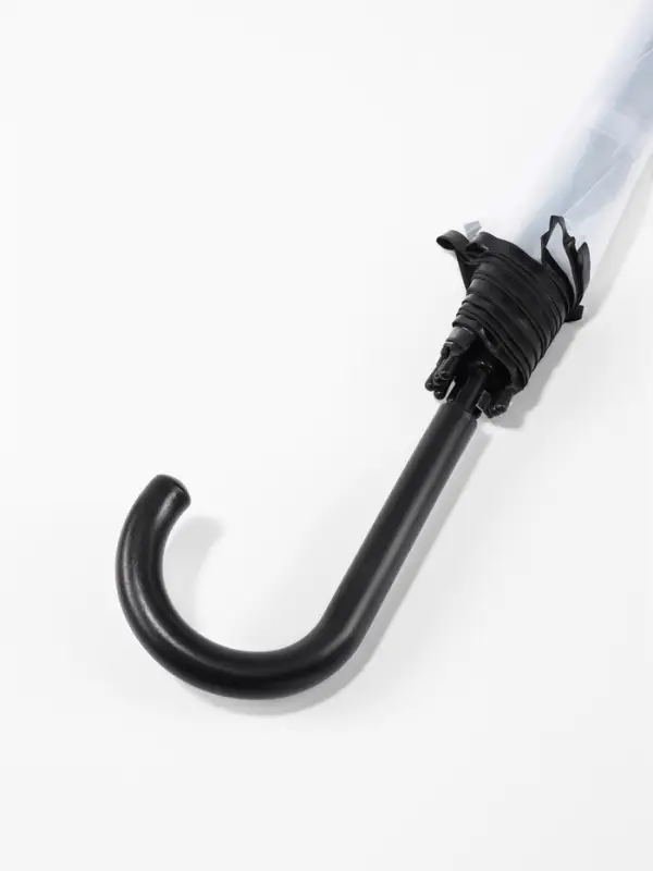 Зонт - трость полуавтоматический &laquo;Однотон&raquo;, 8 спиц, R=51/58 см, d=102 см, прозрачный