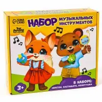 Подарочный набор музыкальных инструментов Лесная мастерская &laquo;Свистулька, кастаньета, колотушка&raquo;