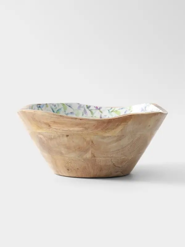 Салатник &laquo;Оттенки сирени&raquo;, 29&times;29&times;11 см, дерево манго