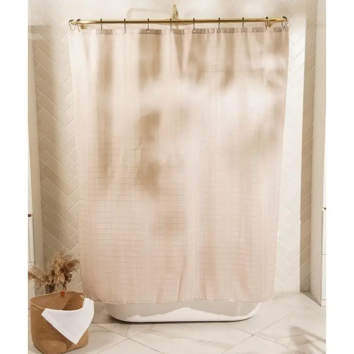 Штора для ванной &laquo;Софт Мист&raquo;, с люверсами, 180&times;180 см, полиэстер, бежевая