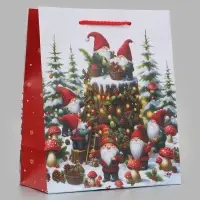 Пакет подарочный &laquo;Подготовка к празднику&raquo;, 18&times;10&times;22.3 см