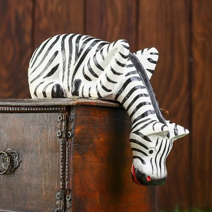 Сувенир дерево  Сувенир дерево "Зебра Тася подглядывает" 19х11х5 см