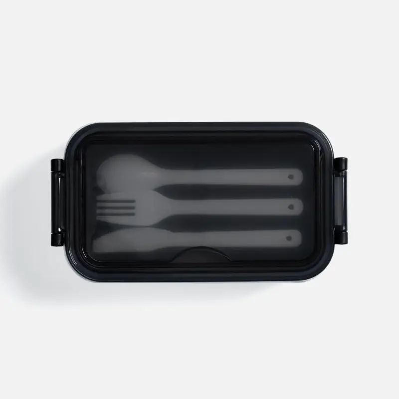 Ланчбокс Pranzo, белый с черным Ланчбокс Pranzo, белый с черным