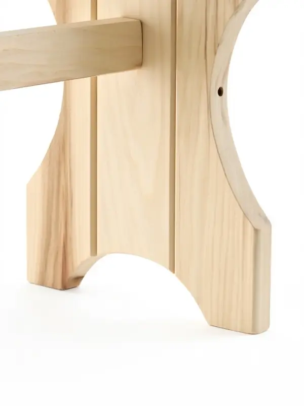 Лавка деревянная, резная №1 90х42х30 см