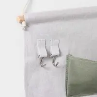 Органайзер подвесной с карманами Доляна Leaves, 7 отделения, 50×38 см, цвет зелёный