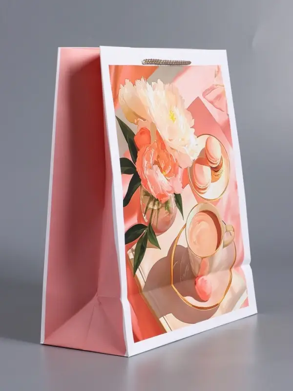 Пакет подарочный ламинированный, "Самой желанной" 26 х 12 х 32 см