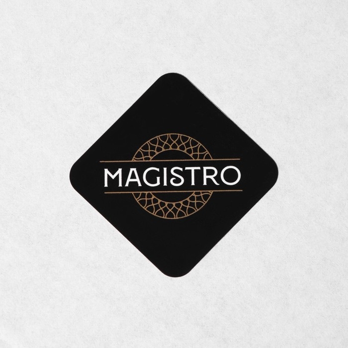 Кружка стеклянная с крышкой и ложкой Magistro &laquo;Диамант&raquo;, 450 мл, цвет серый