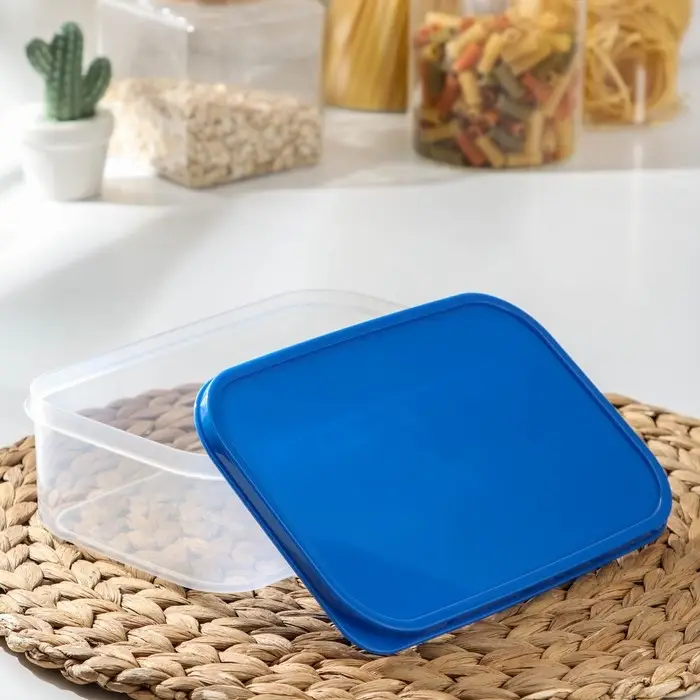 Набор контейнеров пищевых прямоугольных Доляна, 3 шт: 150 мл, 500 мл, 1,2 л, цвет синий Набор контейнеров пищевых прямоугольных Доляна, 3 шт: 150 мл, 500 мл, 1,2 л, цвет синий