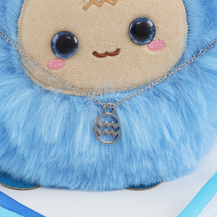 Мягкая игрушка «Зодиаки: Водолей», с кулоном, 17 см Мягкая игрушка «Зодиаки: Водолей», с кулоном, 17 см