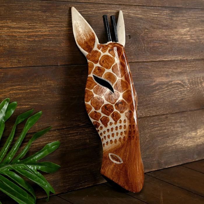 Маска дерево Маска дерево "Жираф" 30х11х4,5 см