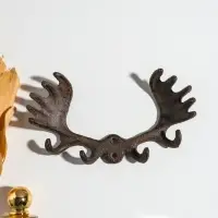 Крючки настенные &laquo;Лосиные рога&raquo;, ключница декоративная, чугун, 20&times;10.5&times;4 см