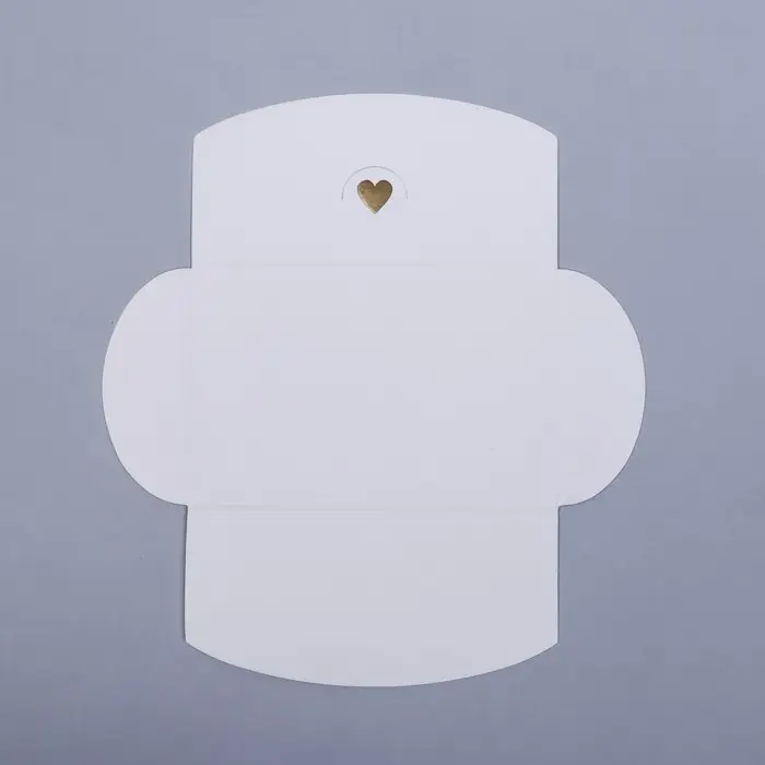 Конверт для подарочного сертификата, с тиснением, белый, 10.5×7 см