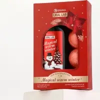 Winter Melody Набор Magical warm winter Гель д/душа, 300 мл и бомбочки для ванны, 4х40 гр,