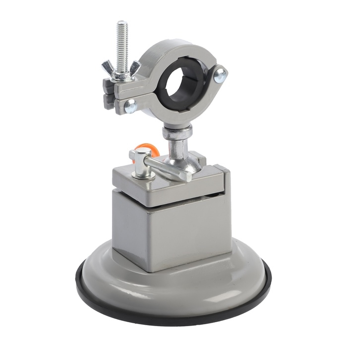 Стойка для дрели ТУНДРА, крепление на присоске, поворотная на 360°, d=60 мм, высота 185 мм   1070214