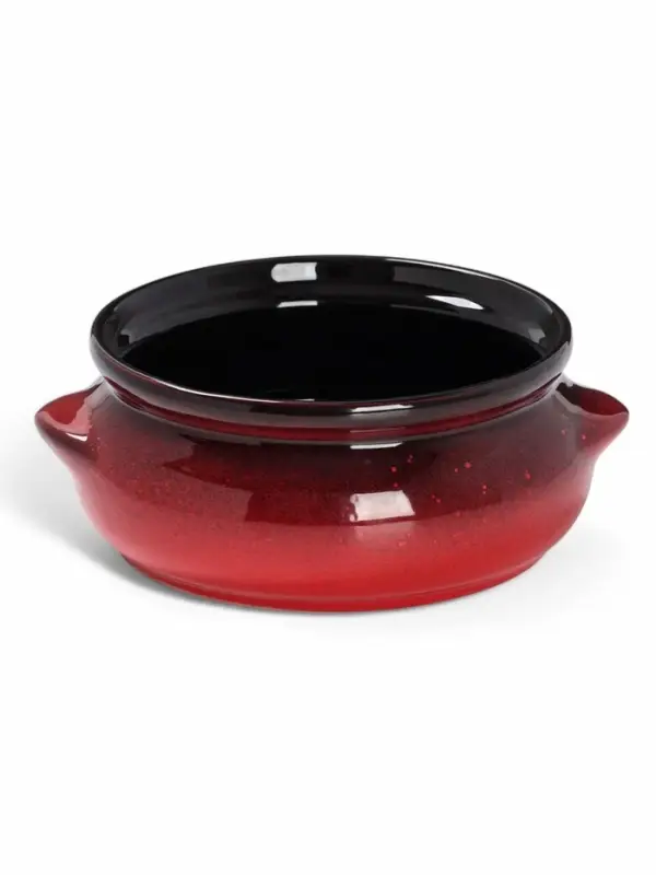 Горшочек для запекания Борисовская керамика &laquo;Красная&raquo;, 700 мл, 18&times;16.5&times;9 см, красный