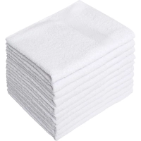 Набор полотенец махровых бордюр 440 г/м2, 50х90 белый, 10шт