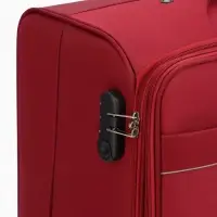 Чемодан на колёсах TEXTURA, кодовый замок, с увеличением, 47&times;30&times;78 см, 28", красный