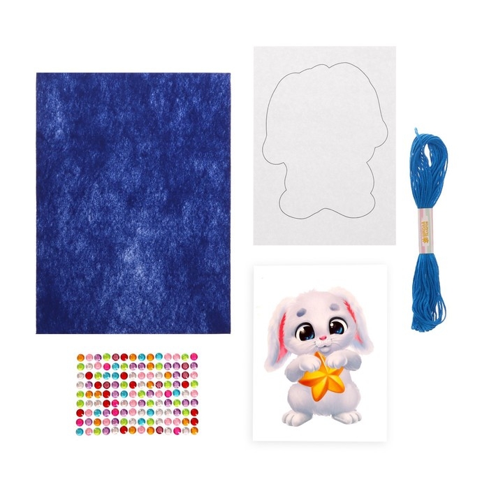 Игрушка из фетра своими руками на новый год «Зайка со звёздочкой», набор для творчества Игрушка из фетра своими руками на новый год «Зайка со звёздочкой», набор для творчества