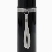 Термос гильза Мастер К, 500 мл, 24&times;7 см, с кружкой, с помпой, сохраняет тепло 10 ч, нержавеющая сталь, чёрный