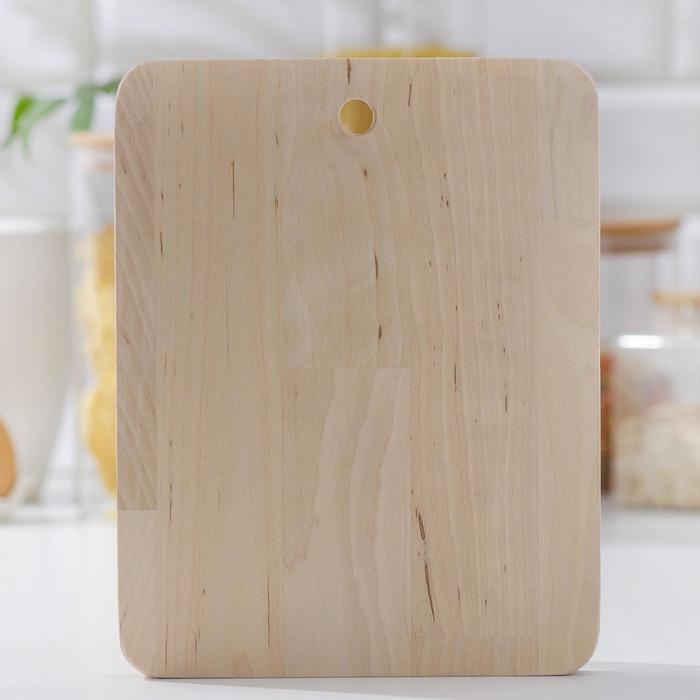 Доска разделочная деревянная Доляна, 23×18×1,8 см, берёза Доска разделочная деревянная Доляна, 23×18×1,8 см, берёза