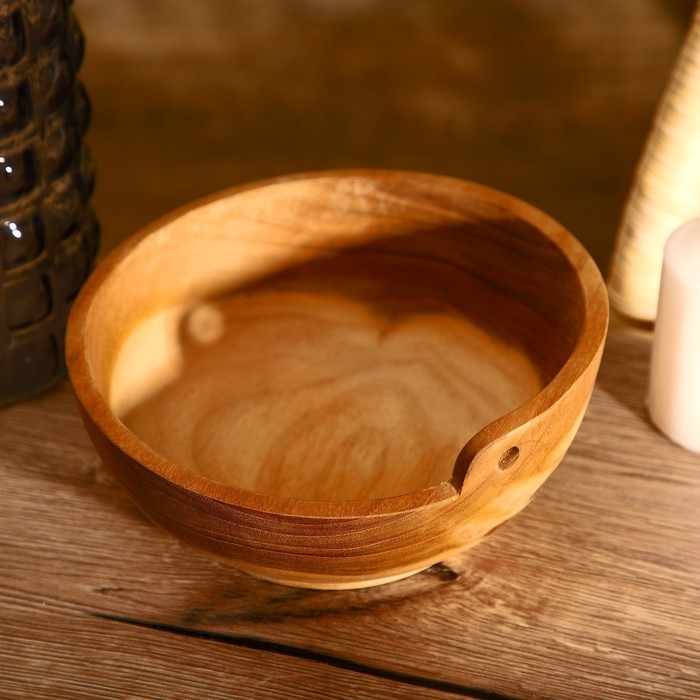 Салатник 20х20х9 см, тиковое дерево Салатник 20х20х9 см, тиковое дерево