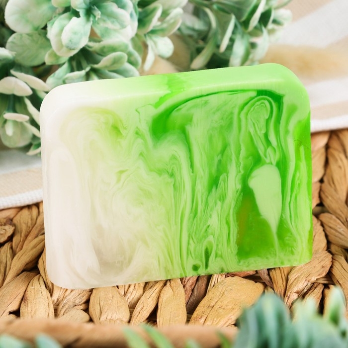 Мыло СПА - уход для бани и сауны "Зелёный чай и бамбук" Добропаровъ РУЧНАЯ РАБОТА 80 гр