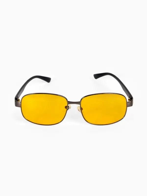 Очки для водителя, жёлтая линза, чёрный