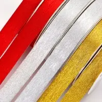 Лента упаковочная для декора и подарков, МИКС, 1.2 см &times; 5 м&plusmn;5%