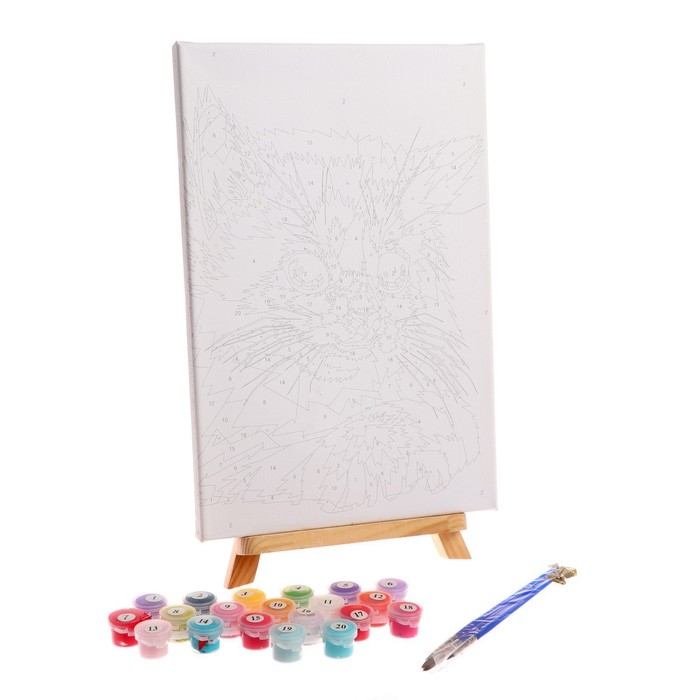 Картина по номерам на холсте с подрамником «Котёнок» 20х30 см Картина по номерам на холсте с подрамником «Котёнок» 20х30 см