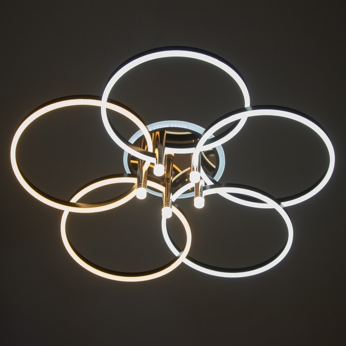 Светильник Светильник "Финди" 5xLED 250Вт черный 90х90х16 см BayerLux