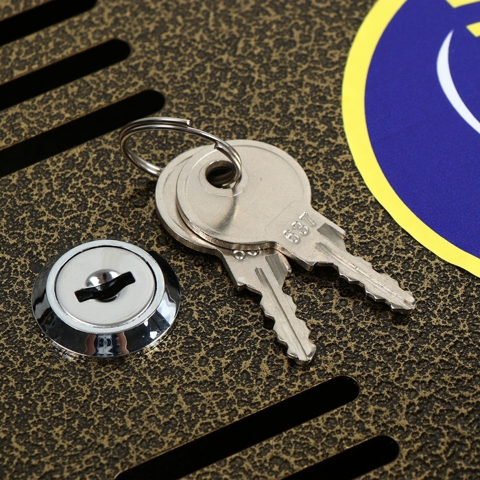 Ящик почтовый с замком, горизонтальный «Широкий», бронзовый