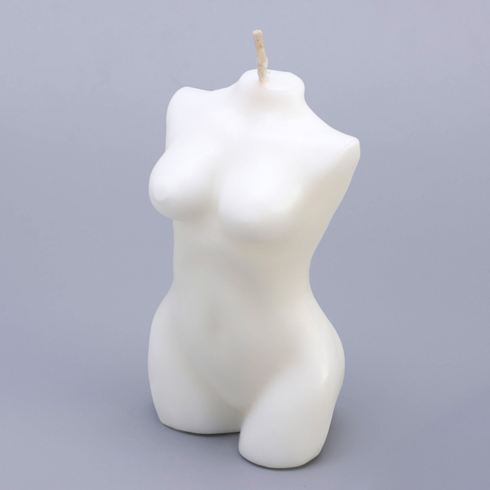 Свеча фигурная в подарочной коробке  Свеча фигурная в подарочной коробке "Женский силуэт", 10 см, белая