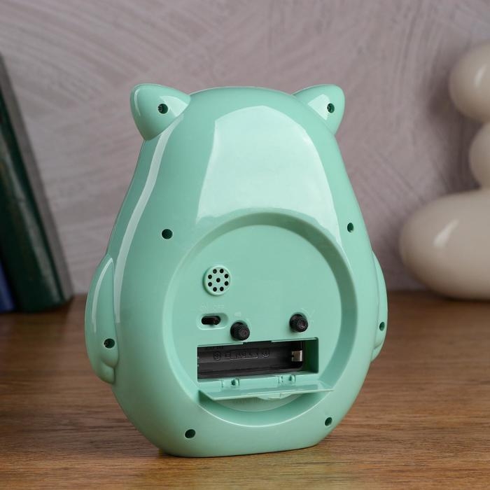 Часы - будильник настольные  Часы - будильник настольные "Совушка", дискретный ход, циферблат d-11 см, 14.5 х 16 см, АА