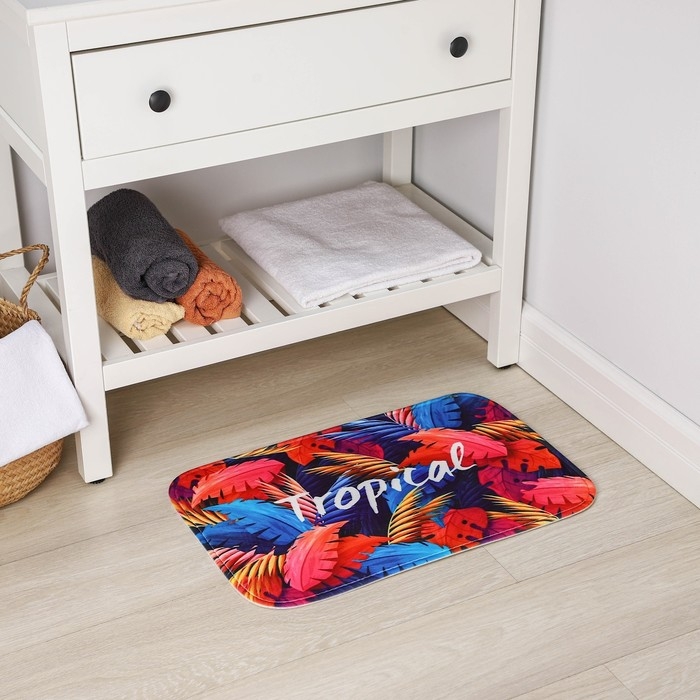 Коврик для ванной и тулета Доляна «Tropical», 40×60 см Коврик для ванной и тулета Доляна «Tropical», 40×60 см