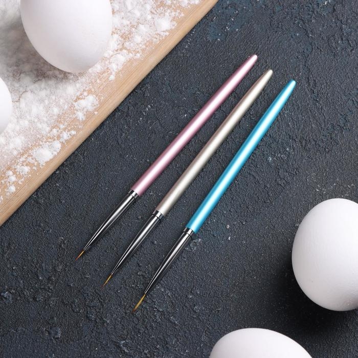 Набор кондитерских кисточек для декорирования KONFINETTA, 3 шт Набор кондитерских кисточек для декорирования KONFINETTA, 3 шт