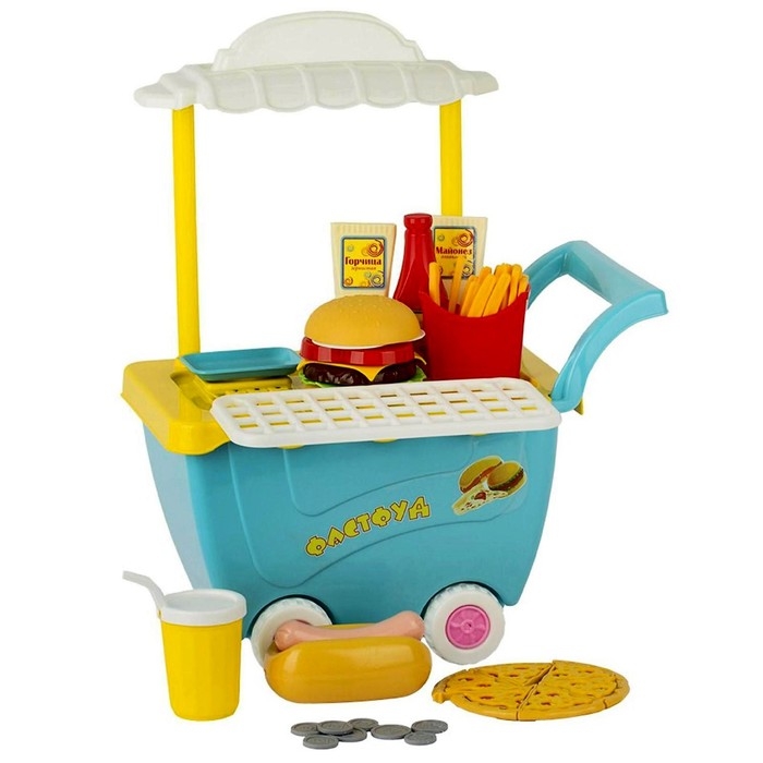 Игровой набор «Тележка с фастфудом» Игровой набор «Тележка с фастфудом»