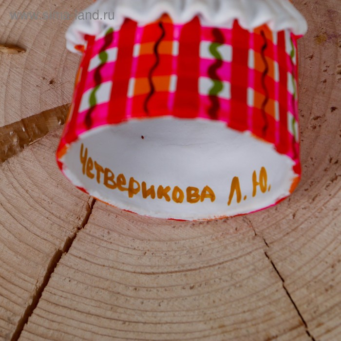 Дымковская игрушка  Дымковская игрушка "Барыня "Хлеб-соль", 15 см,  микс