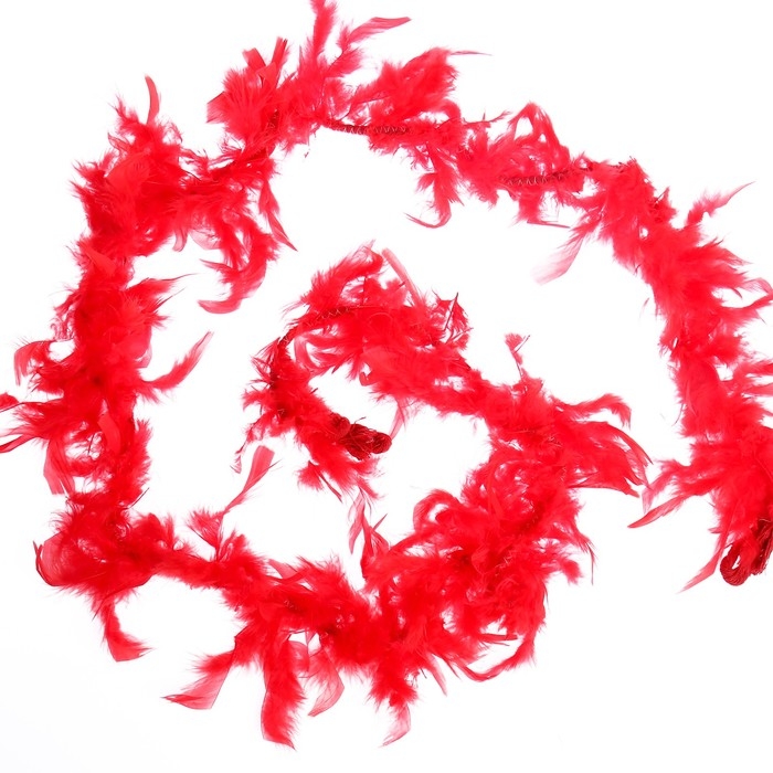 Карнавальный шарф, 1,8 метра, цвет красный Карнавальный шарф, 1,8 метра, цвет красный