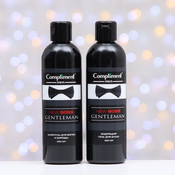 Подарочный набор косметики № 1770 Compliment New Boss Gentleman: шампунь ,250 мл + гель для душа, 250 мл Подарочный набор косметики № 1770 Compliment New Boss Gentleman: шампунь ,250 мл + гель для душа, 250 мл