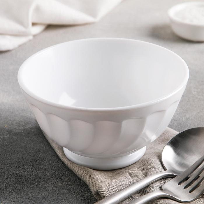 Миска стеклокерамическая Trianon, 460 мл, d=13 см, цвет белый Миска стеклокерамическая Trianon, 460 мл, d=13 см, цвет белый